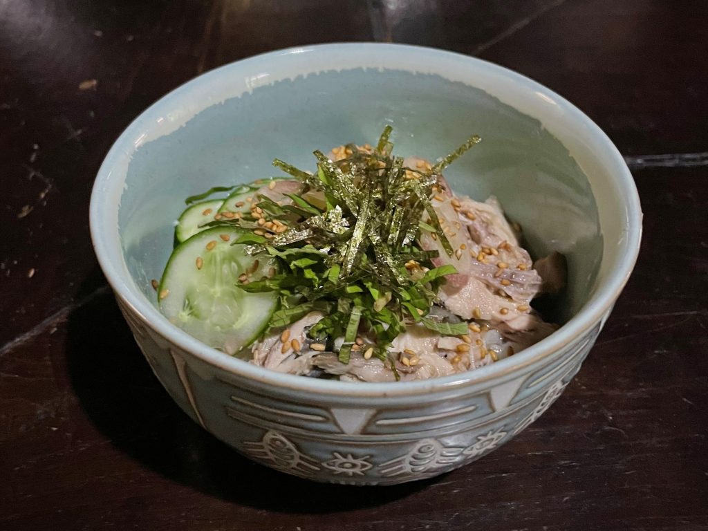 サバ味噌の冷や汁完成